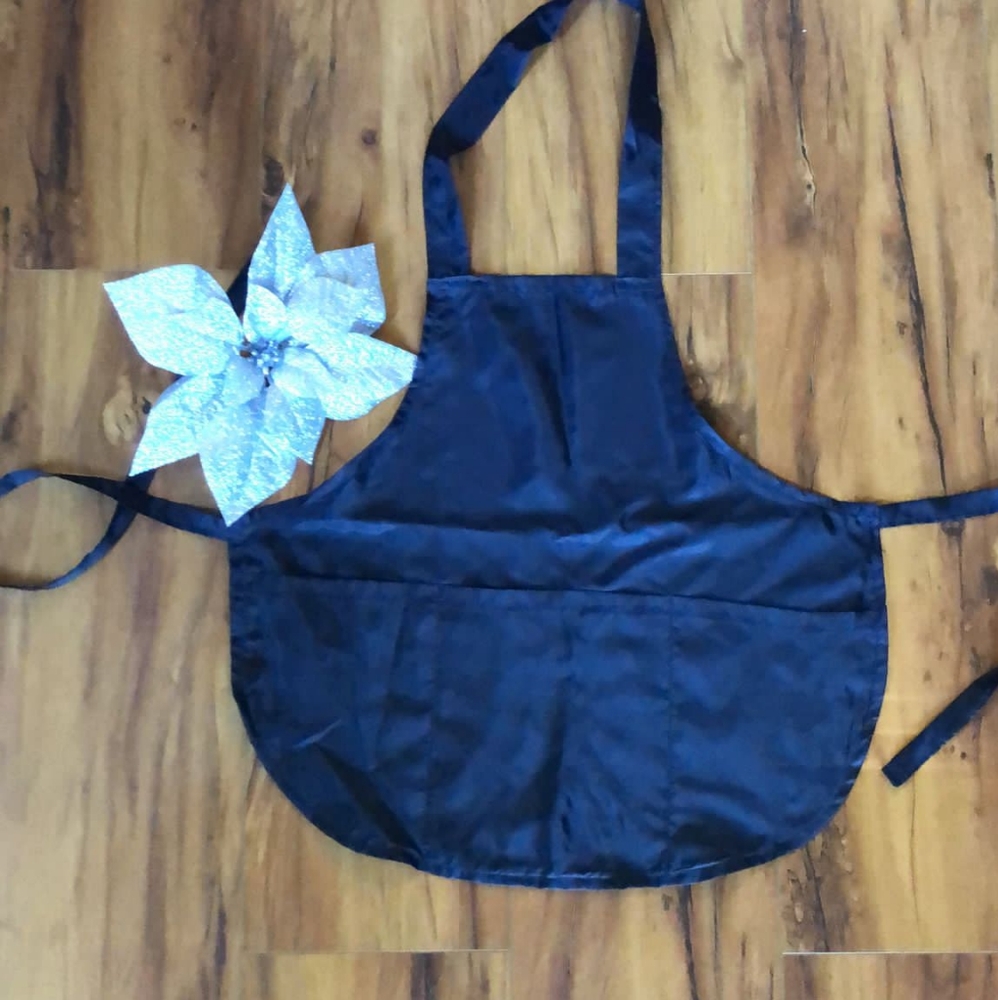 Kitchen Apron Chef Pockets Aprons Women Men Adjustable Restaurant Home BBQ